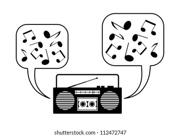 Radio cassette player