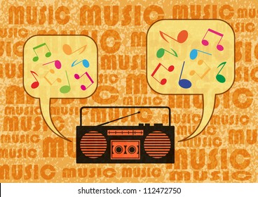 Radio cassette player