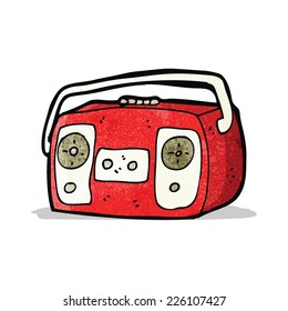 radio cassette player cartoon