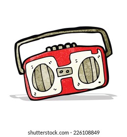 radio cassette player cartoon
