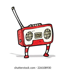 radio cassette player cartoon