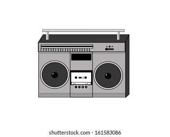 Radio cassette vector
