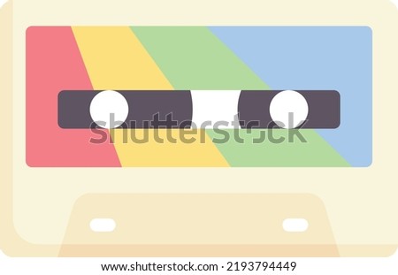 radio cassette vector on white background. isolated Vector icon