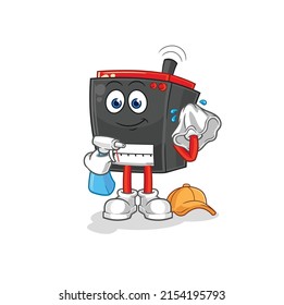 vector del filtro de radio. personaje de caricatura