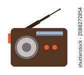 radio clip art vector illustration