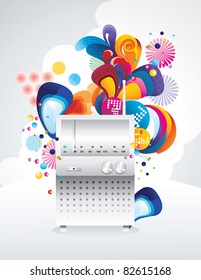 radio color vector
