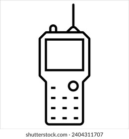 Radio Communication, Emergency web icon in line style