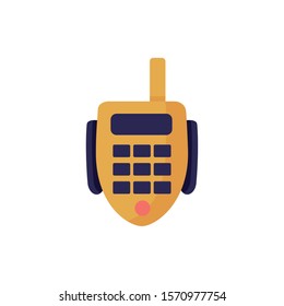 radio communicator device isolated icon vector illustration design