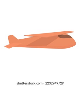 Radio control airplane icon cartoon vector. Remote toy. Child play