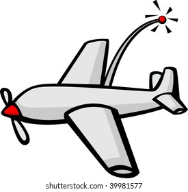 radio control airplane in white background