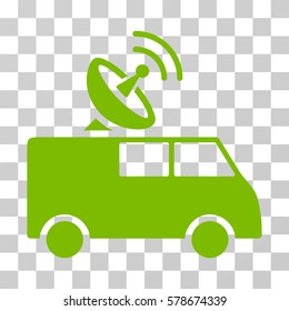 Radio Control Car icon. Vector illustration style is flat iconic symbol, eco green color, transparent background. Designed for web and software interfaces.