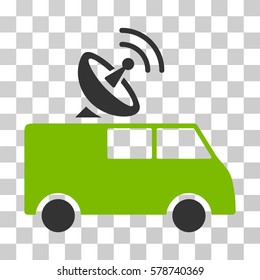 Radio Control Car icon. Vector illustration style is flat iconic bicolor symbol, eco green and gray colors, transparent background. Designed for web and software interfaces.