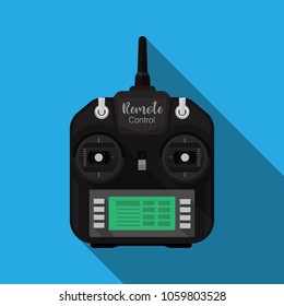 Radio control transmitter,Radio remote control vector flat design.
