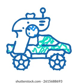 radio controlled car racing doodle icon sketch vector. radio controlled car racing sign. isolated symbol illustration