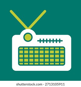 Icono gráfico del Vector creativo de la radio