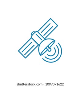 Radio detection linear icon concept. Radio detection line vector sign, symbol, illustration.