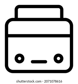 Radio device with a handle support isolated on a white background