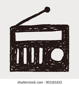 radio doodle drawing