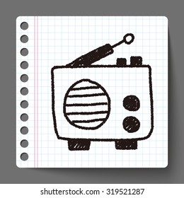 radio doodle drawing