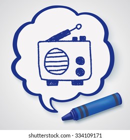 radio doodle drawing