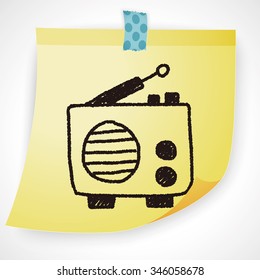 radio doodle drawing