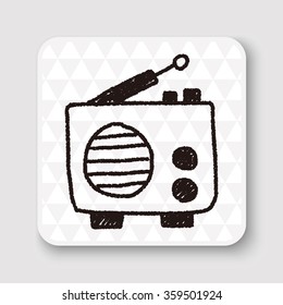 radio doodle drawing