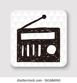 radio doodle drawing