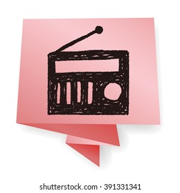 radio doodle drawing