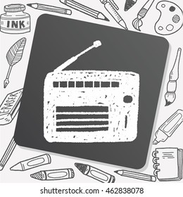 radio doodle drawing