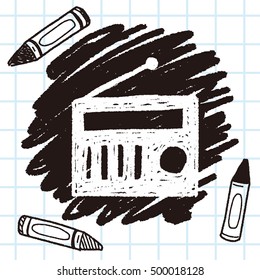 radio doodle drawing