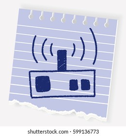 radio doodle drawing
