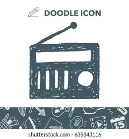 radio doodle drawing