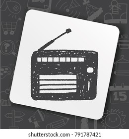 radio doodle drawing