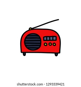 radio doodle icon