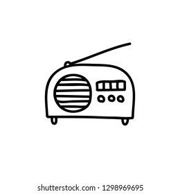 radio doodle icon