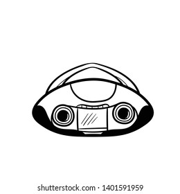 radio doodle icon vector drawing han draw