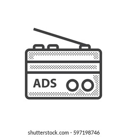 Radio Dotted Advertisement icon