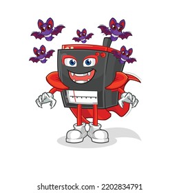 Radio Dracula Illustration. Zeichenvektor