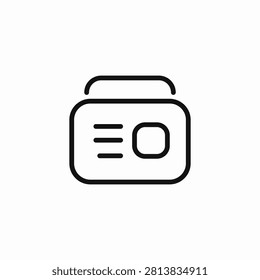 radio with equalizer icon sign vector