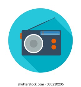 Radio flat icon