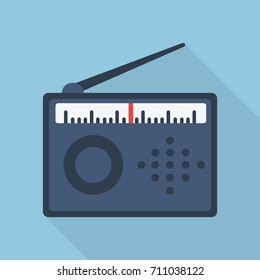 Radio flat icon