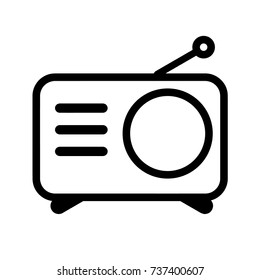 radio flat icon