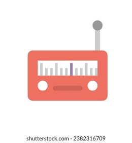 Radio Flat icon . Vector Illustrator .