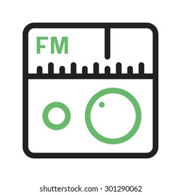 Radio, FM, antenna icon vector image. Can also be used for mobile apps, phone tab bar and settings. Suitable for use on web apps, mobile apps and print media