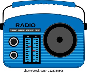 Radio in the form of eps vector 10