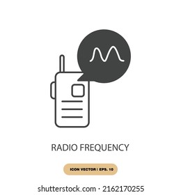 radio frequency icons  symbol vector elements for infographic web
