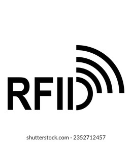 Radio Frequency Identification or RFID icon , vector illustration symbol design