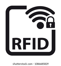 Radio Frequency Identification RFID - Vector Illustration - Isolated On White Background