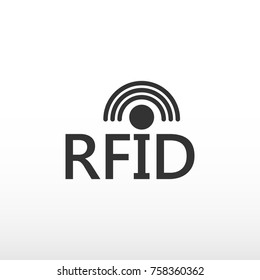 Radio Frequency Identification Tag Icon. RFID.