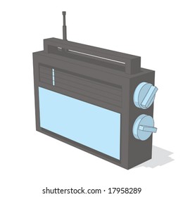 radio (gray & blue object series)
